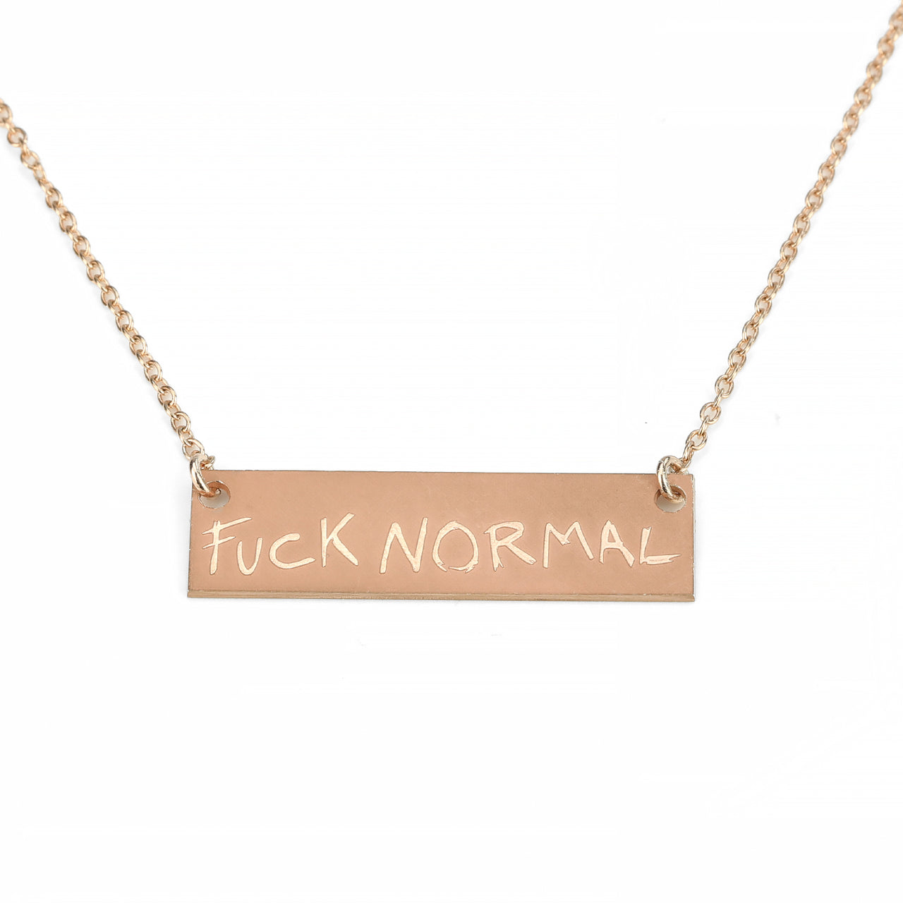 Pink Box Logo Fuck Normal