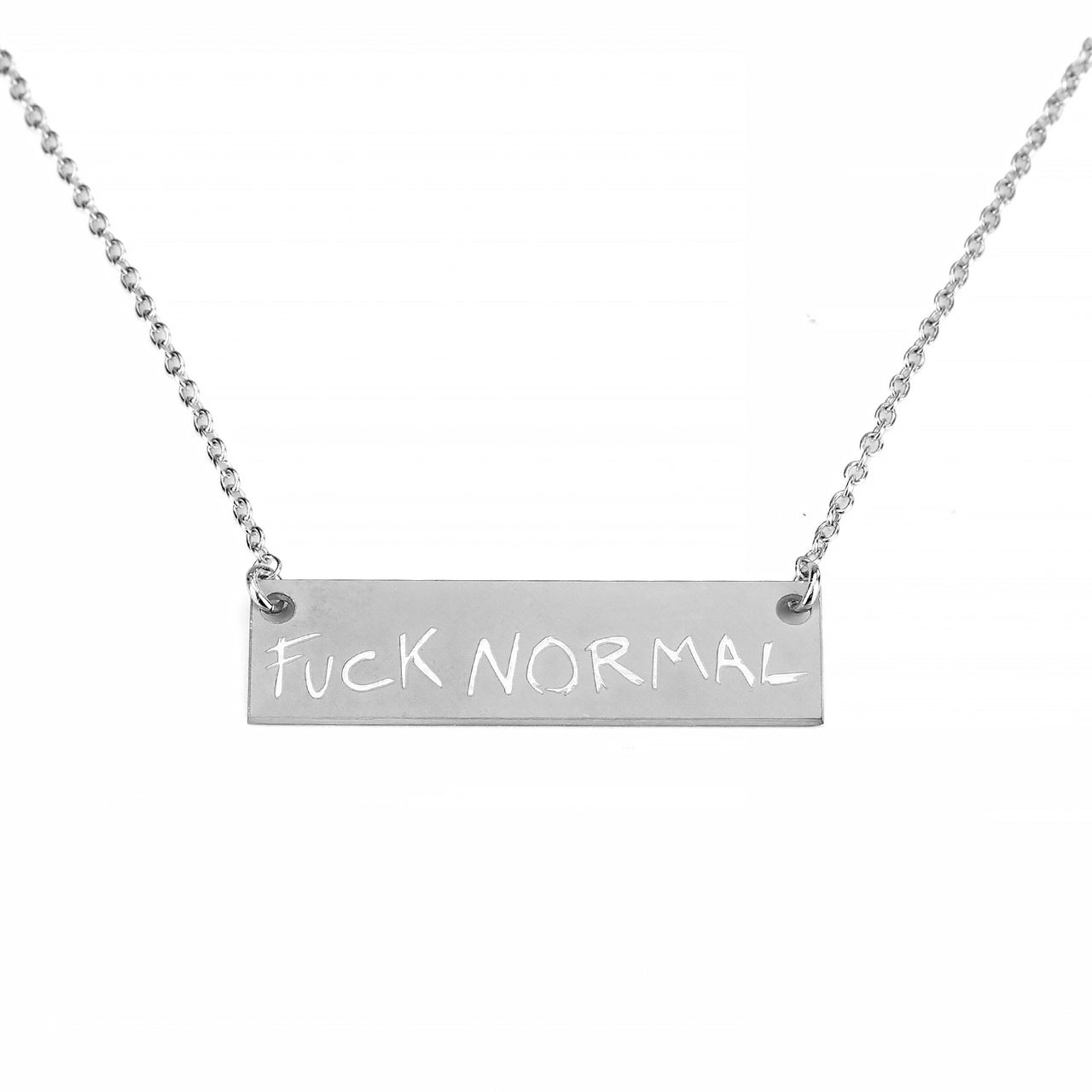 White Box Logo Fuck Normal