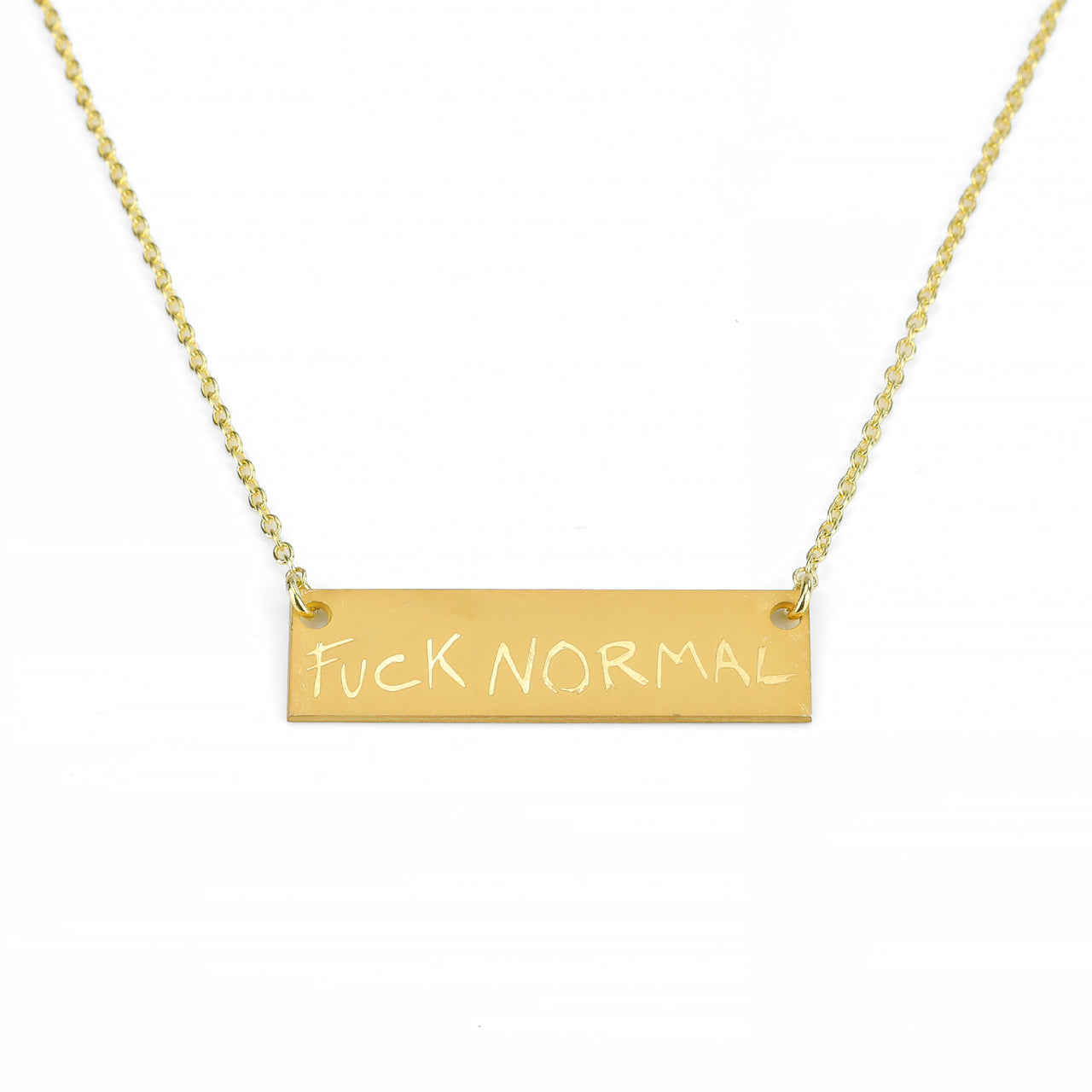 Yellow Box Logo Fuck Normal