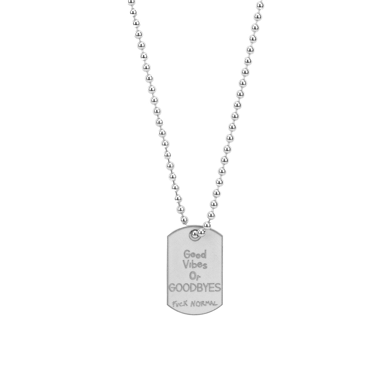 Military Small White Rhodium Vibes