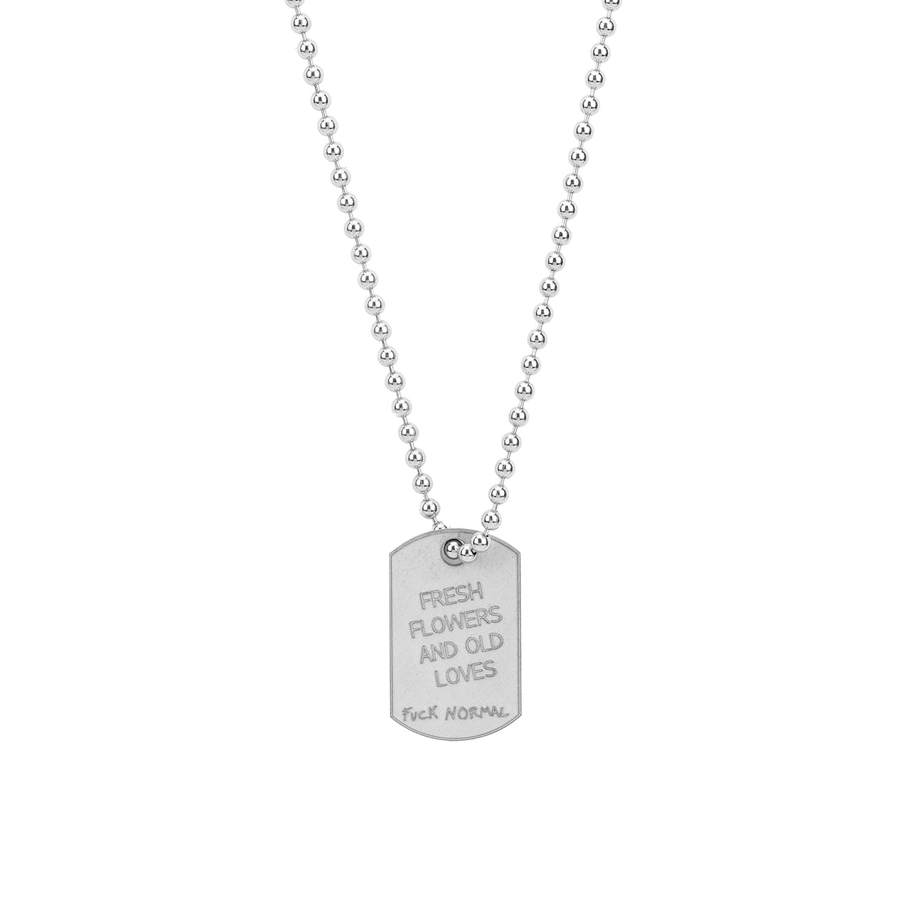Military Small White Rhodium Flowers Old Love