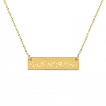 Yellow Box Logo Fuck Normal