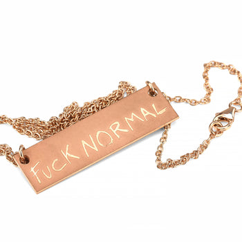 Pink Box Logo Fuck Normal