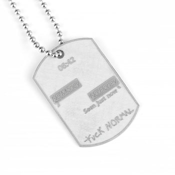 Military Big White Rhodium Money Honey