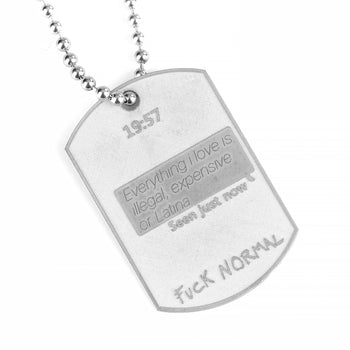 Military Big White Rhodium Latina