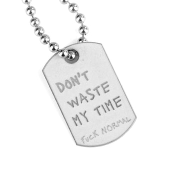 Military Small White Rhodium Waste Time