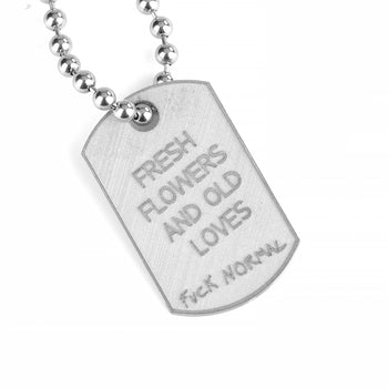 Military Small White Rhodium Flowers Old Love