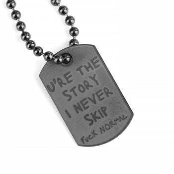 Military Small Black Rhodium Story Skip