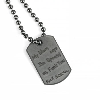 Military Small Black Rhodium My Mom