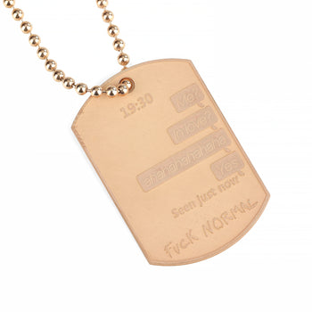 Military Big Rose Gold Love Yes