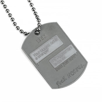 Military Big Black Rhodium Fan Ex