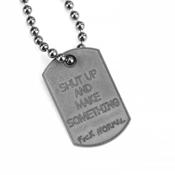 Military Small Black Rhodium Shut Up