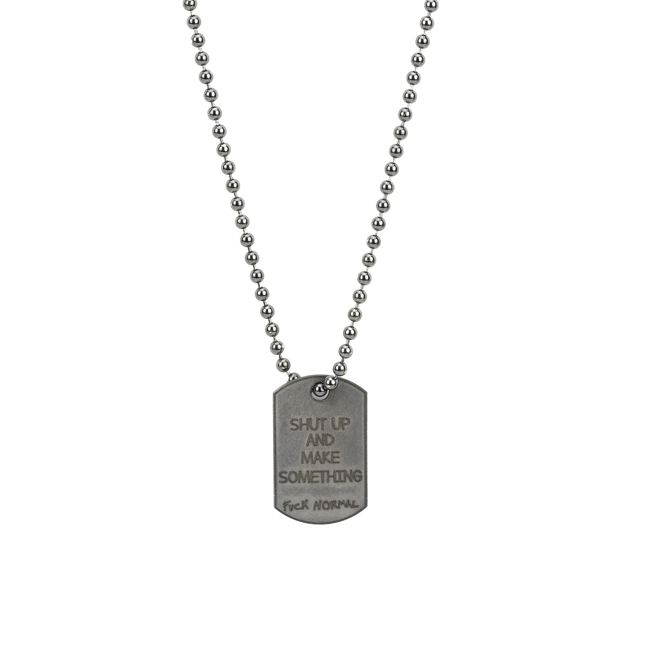 Military Small Black Rhodium Shut Up