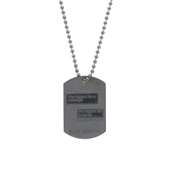 Military Big Black Rhodium Fan Ex