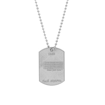 Military Big White Rhodium Unfollow