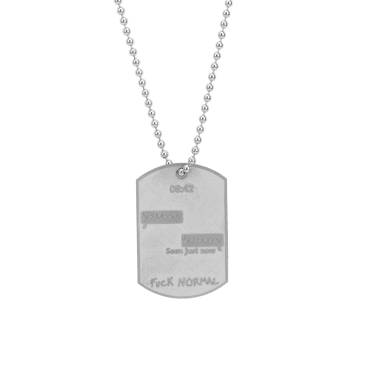 Military Big White Rhodium Money Honey